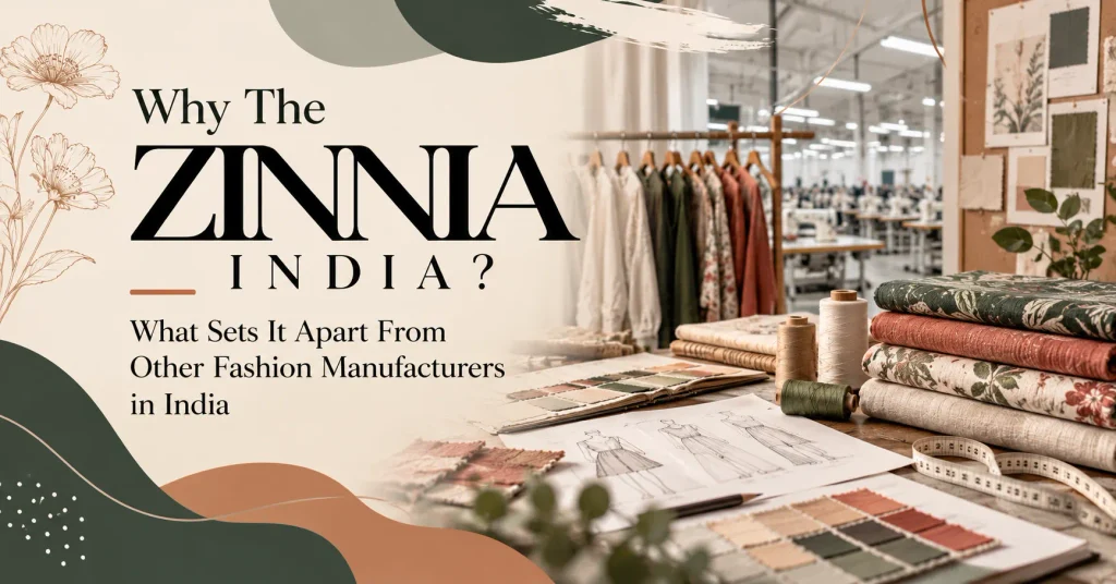 The Zinnia India fashion manufacturing and textile production in India